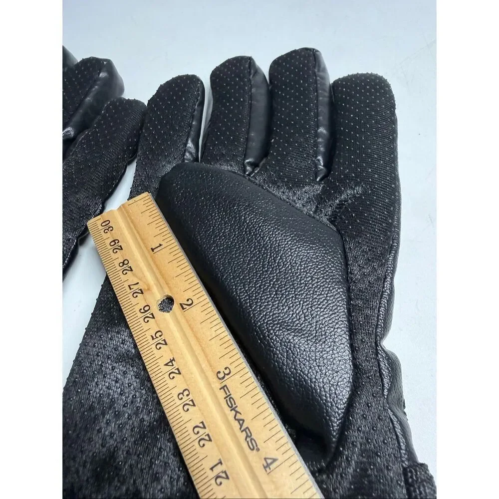 Sport Women’s Thinsulate Faux Leather Gloves Black New Size L
